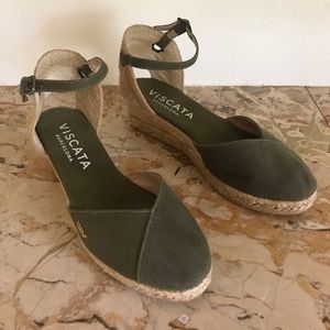 Viscata Barcelona Canvas Espadrille Wedges